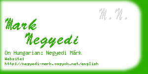 mark negyedi business card